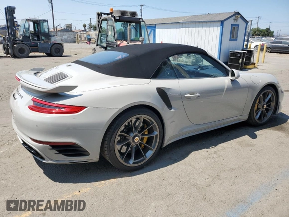 2018 Porsche 911 Turbo with VIN WP0CD2A93JS162091, listed as a Copart auction lot 65395935 with 13,549 mi miles and Salvage title. Bid and sale history available at DreamBid. Image 3.