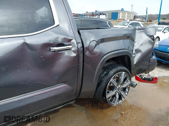 2022 Toyota Tundra Capstone Hybrid with VIN 5TFVC5DB6NX005465, listed as a IAAI auction lot 41589222 with 28,452 mi miles and . Bid and sale history available at DreamBid. Image 13.