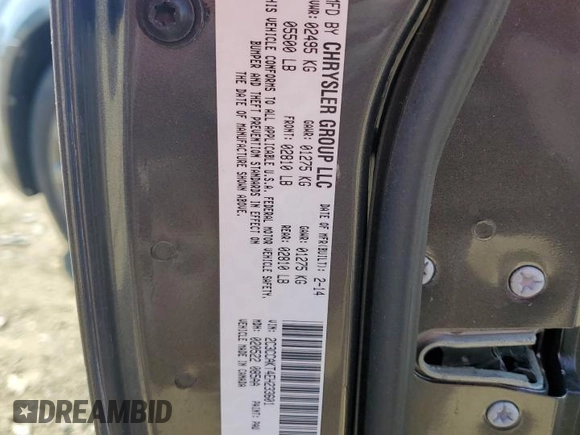 2014 Chrysler 300 C with VIN 2C3CCAKT4EH233601, listed as a Copart auction lot 45652865 with 84,550 mi miles and Salvage Title. Bid and sale history available at carsss.com. Image 12.