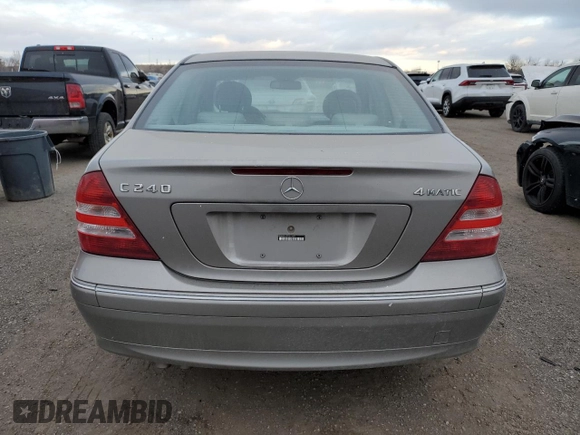 2005 Mercedes-Benz C 240 with VIN WDBRF81J75F611609, listed as a Copart auction lot 87253094 with 242,416 mi miles and Clean Title. Bid and sale history available at DreamBid. Image 6.