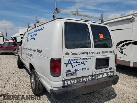 2011 Ford Econoline Cargo Commercial с VIN 1FTSS3EL5BDA21431, выставлен на аукционе Copart как лот 58396004 с пробегом 194 387 миль миль и На запчасти • Non repairable. История ставок и продаж доступна на DreamBid. Изображение 2.