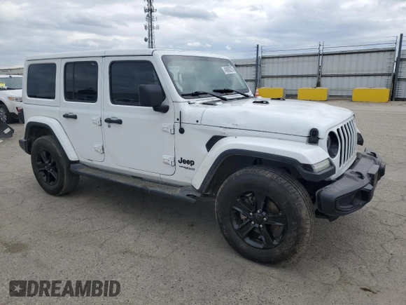 2020 Jeep Wrangler Unlimited Sahara with VIN 1C4HJXEN6LW254035, listed as a Copart auction lot 48900275 with 69,368 mi miles and Salvage Title. Bid and sale history available at carsss.com. Image 4.