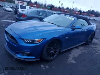 2017 Ford Mustang GT Premium with VIN 1FATP8FF0H5220200, listed as a Copart auction lot 86704624 with 51,358 mi miles and Salvage Title. Bid and sale history available at carsss.com. Image 1.