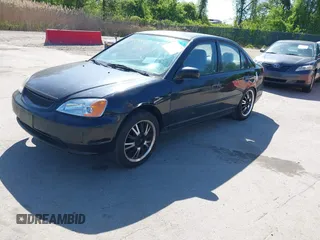 2003 Honda Civic LX with VIN 1HGES16583L035074, listed as a IAAI auction lot 42147321 with 175,364 mi miles. Bid and sale history available at carsss.com. Image 2.
