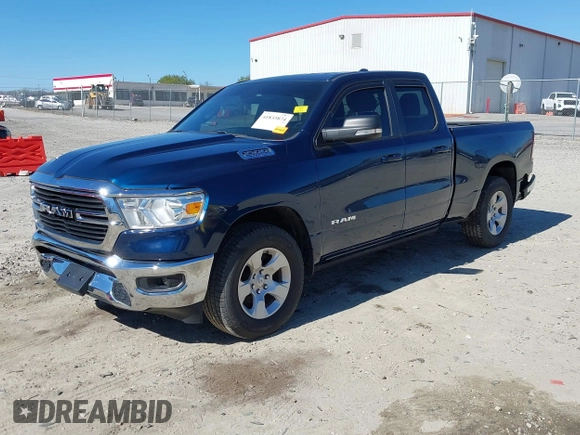 2021 Ram 1500 Big Horn with VIN 1C6RRFBG3MN699537, listed as a IAAI auction lot 41833874 with 45,149 mi miles. Bid and sale history available at carsss.com. Image 18.