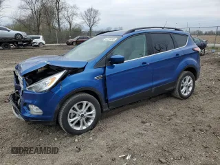2018 Ford Escape SEL with VIN 1FMCU0HD2JUD17843, listed as a Copart auction lot 52518245 with 54,009 mi miles and Salvage Title. Bid and sale history available at carsss.com. Image 1.
