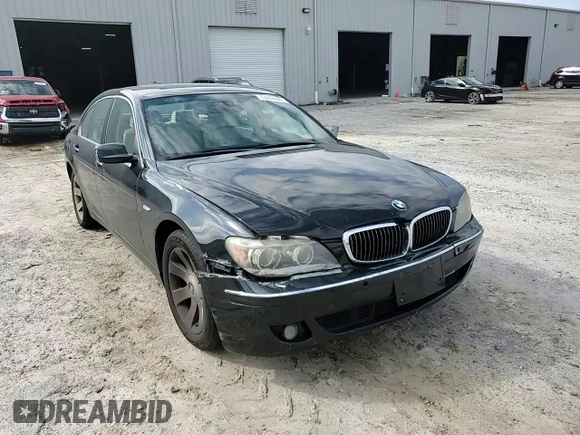 2008 BMW 7 Series 750i with VIN WBAHL83548DT11870, listed as a Copart auction lot 73282444 with Not Provided miles and Salvage Title. Bid and sale history available at DreamBid. Image 11.
