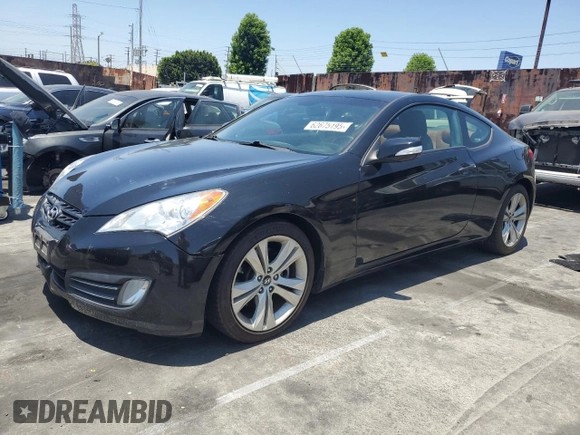 2011 Hyundai Genesis Coupe Grand Touring with VIN KMHHU6KH3BU043705, listed as a Copart auction lot 62675195 with 160,780 mi miles and Clean title. Bid and sale history available at DreamBid. Image 1.