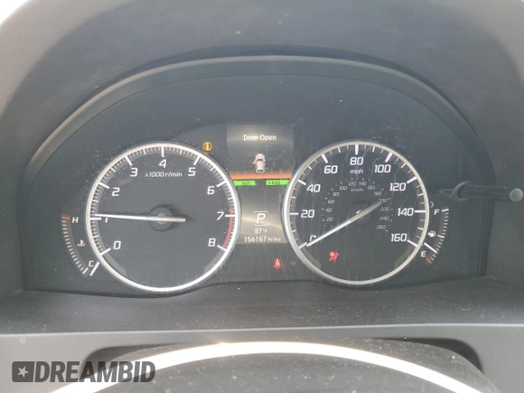 2016 Acura RDX Advance with VIN 5J8TB4H71GL018663, listed as a Copart auction lot 59438725 with 156,167 mi miles and Salvage title. Bid and sale history available at DreamBid. Image 9.