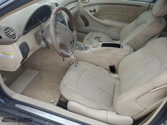 2008 Mercedes-Benz CLK-Class 5.5L with VIN WDBTK72F78T096381, listed as a Copart auction lot 74829614 with 0 mi miles and Non Repairable. Bid and sale history available at carsss.com. Image 7.
