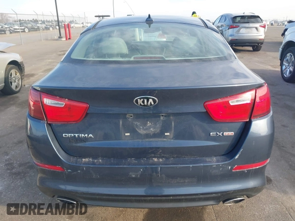 2015 Kia Optima EX with VIN 5XXGN4A75FG370371, listed as a IAAI auction lot 41803400 with 87,138 mi miles. Bid and sale history available at carsss.com. Image 16.