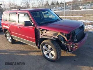 2013 Jeep Patriot Sport with VIN 1C4NJRBB5DD108697, listed as a IAAI auction lot 41374016 with 110,276 mi miles and . Bid and sale history available at carsss.com. Image 1.
