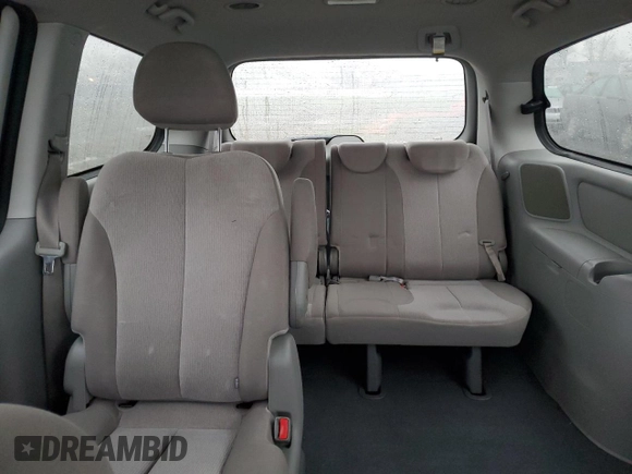 2012 Kia Sedona LX with VIN KNDMG4C70C6465733, listed as a Copart auction lot 52017215 with 149,800 mi miles and Salvage Title. Bid and sale history available at carsss.com. Image 10.
