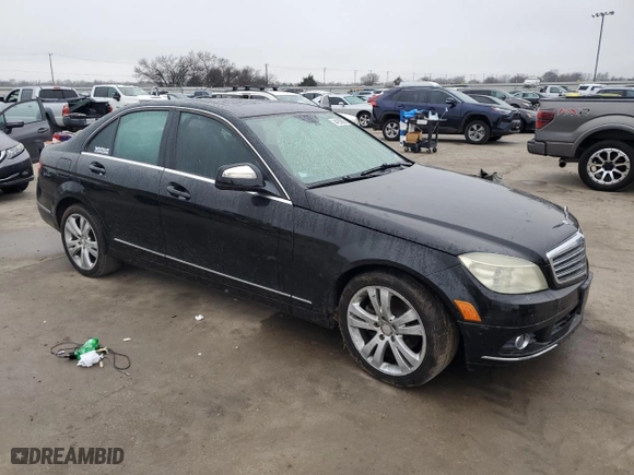 2008 Mercedes-Benz C-Class 3.0L Sport with VIN WDDGF54X48R013736, listed as a Copart auction lot 44159825 with 0 mi miles and Salvage Title. Bid and sale history available at carsss.com. Image 4.