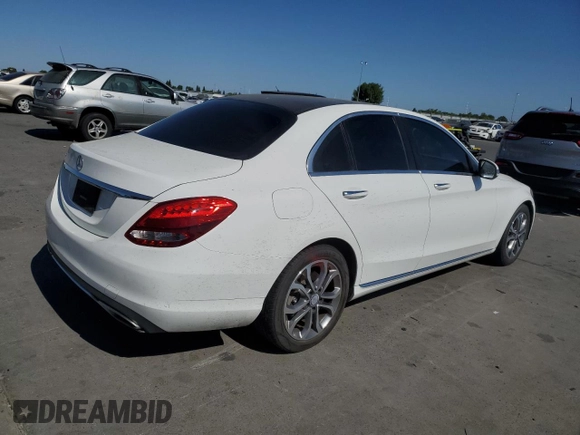 2016 Mercedes-Benz C 300 with VIN 55SWF4JB0GU153844, listed as a Copart auction lot 63556555 with 146,799 mi miles and Clean title. Bid and sale history available at DreamBid. Image 3.
