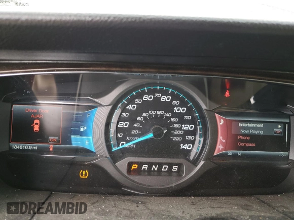 2013 Ford Taurus Limited with VIN 1FAHP2F85DG126610, listed as a Copart auction lot 54487115 with 184,816 mi miles and Clean Title. Bid and sale history available at DreamBid. Image 9.
