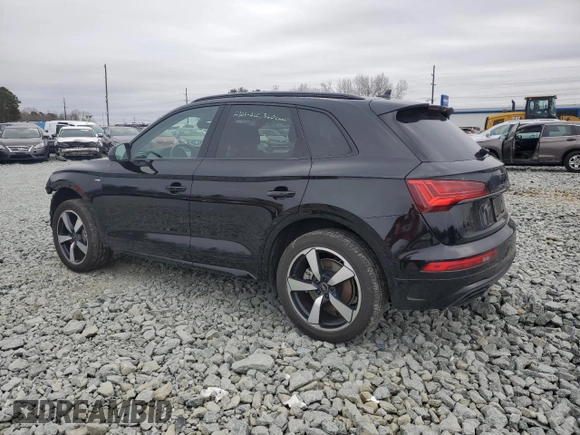 2023 Audi Q5 S line Premium Plus with VIN WA1EAAFY8P2146208, listed as a Copart auction lot 43449345 with 34,444 mi miles and Salvage Title. Bid and sale history available at carsss.com. Image 2.