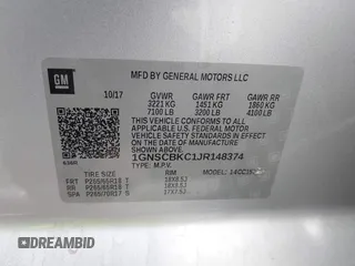 2018 Chevrolet Tahoe LT with VIN 1GNSCBKC1JR148374, listed as a IAAI auction lot 42247479 with 90,550 mi miles and . Bid and sale history available at DreamBid. Image 9.