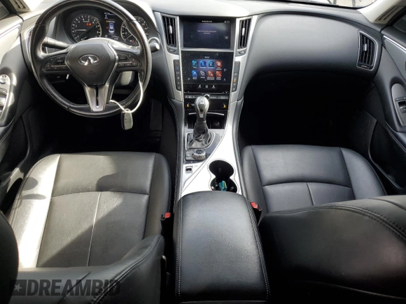 2021 Infiniti Q50 3.0t LUXE with VIN JN1EV7BP6MM700570, listed as a Copart auction lot 50962535 with 61,700 mi miles and Salvage Title. Bid and sale history available at carsss.com. Image 8.
