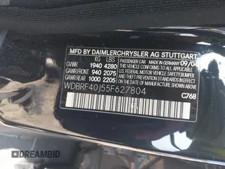 2005 Mercedes-Benz C 230 Kompressor z VIN WDBRF40J55F627804, wystawiony jako IAAI lot #42466121 z przebiegiem Nie podano mil oraz . Historia ofert i sprzedaży dostępna na DreamBid. Obrazek 9.