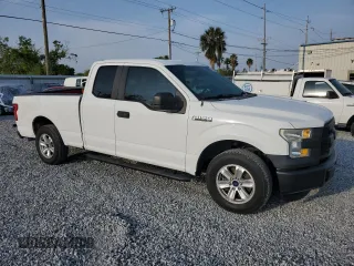 2015 Ford F-150 XL with VIN 1FTEX1CF5FFD09718, listed as a Copart auction lot 50145635 with 144,735 mi miles and Salvage Title. Bid and sale history available at carsss.com. Image 4.