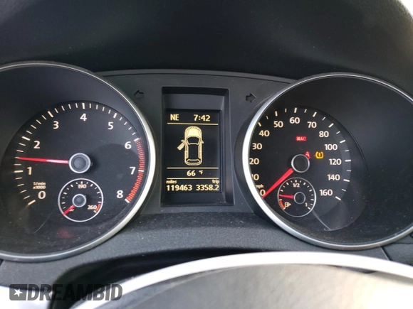 2010 Volkswagen Golf with VIN WVWAA7AJ5AW220959, listed as a Copart auction lot 75882224 with 119,463 mi miles and Salvage title. Bid and sale history available at DreamBid. Image 9.