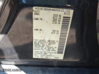 2013 Nissan Altima 2.5 SL with VIN 1N4AL3AP7DC292118, listed as a IAAI auction lot 41886459 with 198,385 mi miles. Bid and sale history available at carsss.com. Image 9.