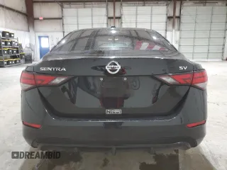 2023 Nissan Sentra SV with VIN 3N1AB8CV8PY263523, listed as a Copart auction lot 46348595 with 25,600 mi miles and Clean Title. Bid and sale history available at DreamBid. Image 6.