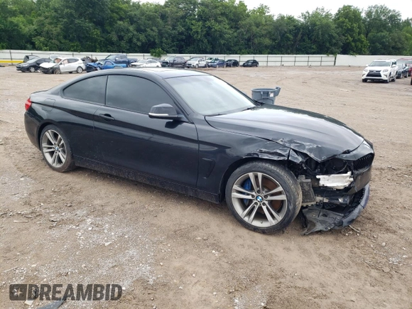 2015 BMW 4 Series 435i with VIN WBA3R1C56FK194429, listed as a Copart auction lot 58838255 with 91,823 mi miles and Salvage title. Bid and sale history available at DreamBid. Image 4.