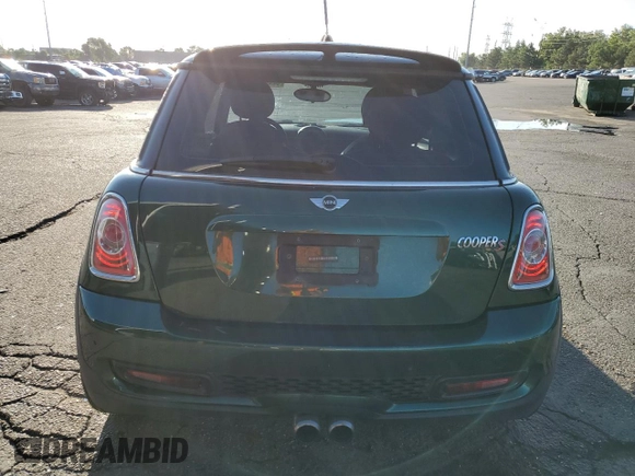 2013 MINI Hardtop S with VIN WMWSV3C59DT475621, listed as a Copart auction lot 62295405 with 108,782 mi miles and Salvage title. Bid and sale history available at DreamBid. Image 6.