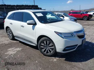 2016 Acura MDX w/Tech with VIN 5FRYD4H43GB058085, listed as a IAAI auction lot 41843261 with 151,670 mi miles. Bid and sale history available at carsss.com. Image 1.