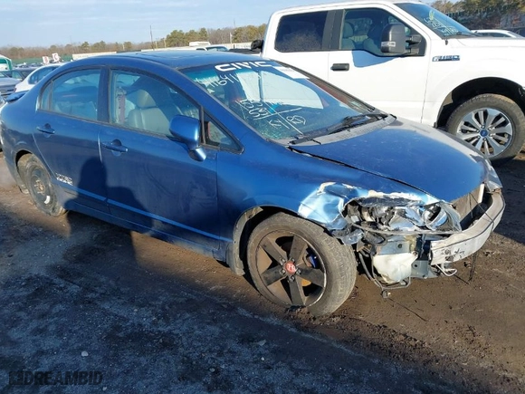 2008 Honda Civic Sdn EX-L with VIN 2HGFA16958H507844, listed as a IAAI auction lot 41641430 with 155,539 mi miles. Bid and sale history available at carsss.com. Image 1.