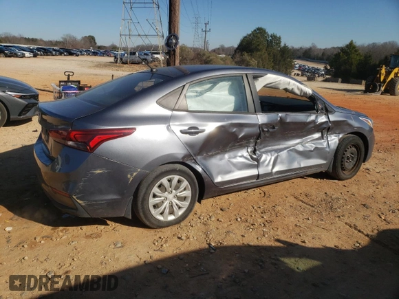 2019 Hyundai Accent SE with VIN 3KPC24A3XKE088489, listed as a Copart auction lot 85852464 with 105,582 mi miles and Salvage Title. Bid and sale history available at carsss.com. Image 3.