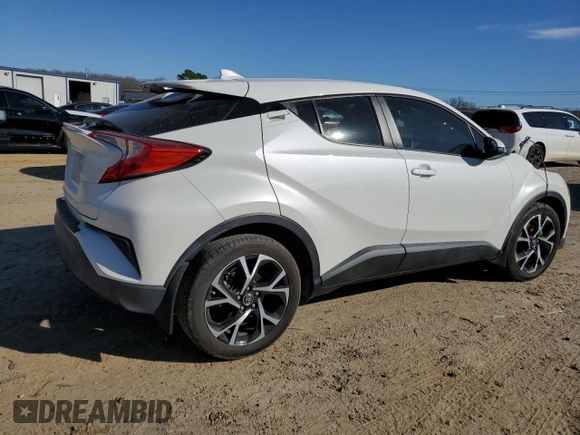 2018 Toyota C-HR XLE with VIN NMTKHMBXXJR020708, listed as a Copart auction lot 46410405 with 0 mi miles and Salvage Title. Bid and sale history available at carsss.com. Image 3.