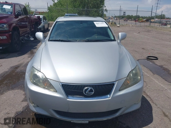 2006 Lexus IS 250 with VIN JTHBK262662013211, listed as a IAAI auction lot 42473423 with 143,129 mi miles and . Bid and sale history available at DreamBid. Image 12.