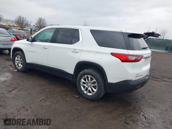 2020 Chevrolet Traverse LS with VIN 1GNEVFKW6LJ170509, listed as a IAAI auction lot 41880533 with 117,850 mi miles. Bid and sale history available at carsss.com. Image 3.