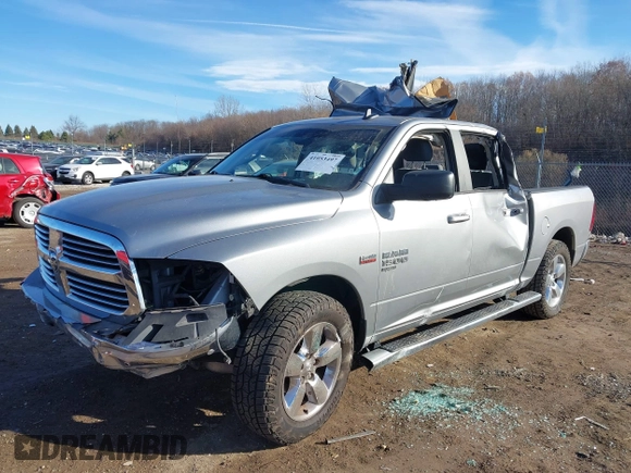 2019 Ram 1500 Big Horn with VIN 3C6RR6LT3KG605321, listed as a IAAI auction lot 41053497 with 113,853 mi miles. Bid and sale history available at carsss.com. Image 17.