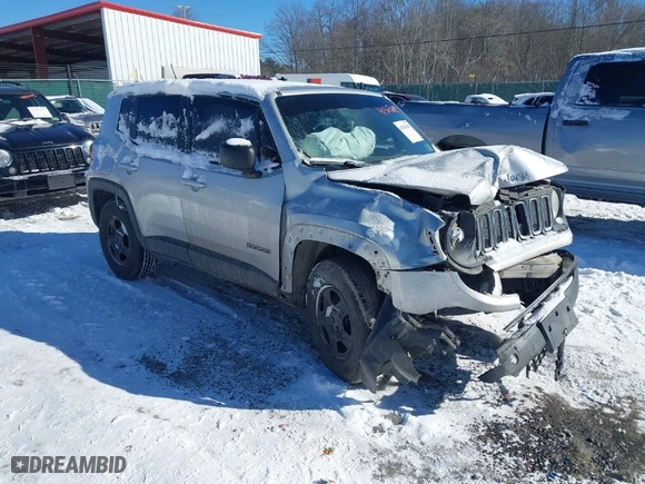 2016 Jeep Renegade Sport with VIN ZACCJBAT8GPC79331, listed as a IAAI auction lot 41363699 with 174,603 mi miles. Bid and sale history available at carsss.com. Image 1.