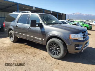 2017 Ford Expedition EL Platinum with VIN 1FMJK1MT2HEA78055, listed as a Copart auction lot 71829094 with 111,696 mi miles and Salvage Title. Bid and sale history available at carsss.com. Image 4.