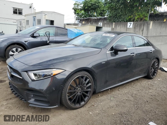2019 Mercedes-Benz CLS with VIN WDD2J5JB3KA008129, listed as a Copart auction lot 38843684 with 24,665 mi miles. Bid and sale history available at carsss.com. Image 1.