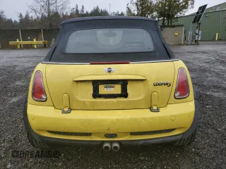 2005 MINI Convertible S with VIN WMWRH33475TF81762, listed as a Copart auction lot 46510115 with 139,199 mi miles and Salvage title. Bid and sale history available at DreamBid. Image 6.