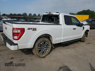 2023 Ford F-150 XL with VIN 1FTEX1EP8PKF69707, listed as a Copart auction lot 53138065 with 18,816 mi miles and Salvage title. Bid and sale history available at DreamBid. Image 3.