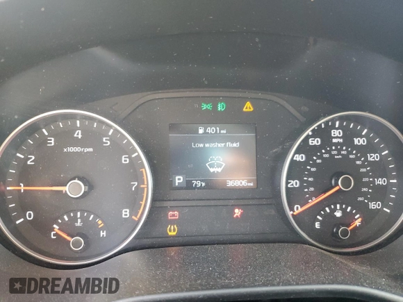2020 Kia Sportage LX with VIN KNDPMCAC3L7641720, listed as a Copart auction lot 46165115 with 36,806 mi miles and Salvage Title. Bid and sale history available at carsss.com. Image 9.