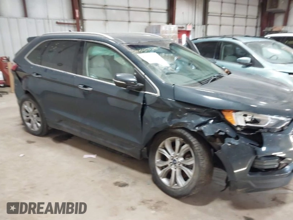 2019 Ford Edge Titanium with VIN 2FMPK4K93KBB01364, listed as a IAAI auction lot 41286263 with 134,588 mi miles. Bid and sale history available at carsss.com. Image 1.