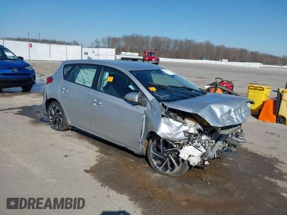 2016 Scion iM with VIN JTNKARJE6GJ510874, listed as a IAAI auction lot 41775719 with 1 mi miles. Bid and sale history available at carsss.com. Image 1.