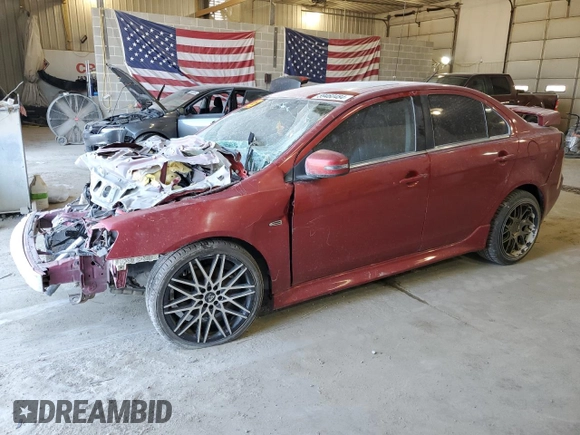 2016 Mitsubishi Lancer GT with VIN JA32U8FW1GU012988, listed as a Copart auction lot 59460484 with 0 mi miles and Salvage Title. Bid and sale history available at carsss.com. Image 1.