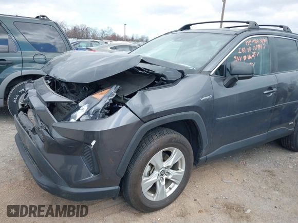 2021 Toyota RAV4 Hybrid LE with VIN 2T3LWRFVXMW118867, listed as a IAAI auction lot 41879735 with 62,978 mi miles. Bid and sale history available at carsss.com. Image 6.