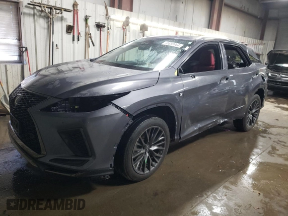 2021 Lexus RX 350 F Sport with VIN 2T2SZMDAXMC307224, listed as a Copart auction lot 75339464 with 54,850 mi miles and Salvage title. Bid and sale history available at DreamBid. Image 1.