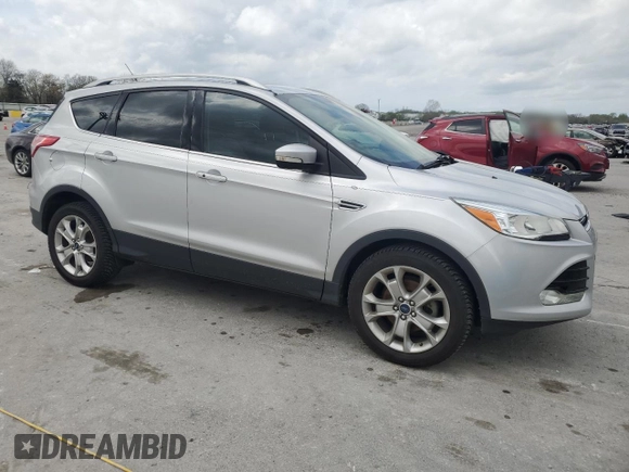 2014 Ford Escape Titanium with VIN 1FMCU0JX8EUB61768, listed as a Copart auction lot 51996795 with 102,360 mi miles and Clean Title. Bid and sale history available at carsss.com. Image 4.