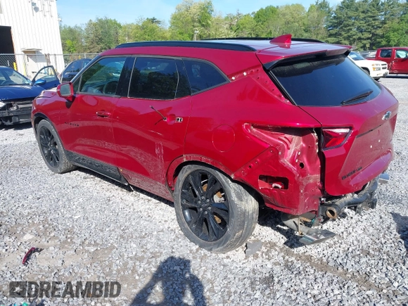 2019 Chevrolet Blazer RS z VIN 3GNKBJRS7KS693603, wystawiony jako IAAI lot #42342389 z przebiegiem 54 641 mil mil oraz . Historia ofert i sprzedaży dostępna na DreamBid. Obrazek 3.